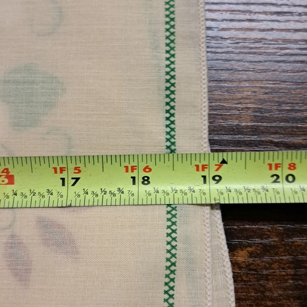 Vtg Dining Napkin Set of 4, Block Print Floral Fabric BI Napkins Cotton Linens